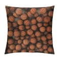 thumbnail image 1 of Orinice Basketball Theme Graphic Decorative Throw Pillow Cover for Home Couch Living Room Bed Sofa - Printed on Both Sides, Zipper Closure, 1PC 18x18in, 1 of 5