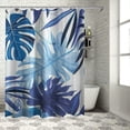 thumbnail image 1 of Orinice Bathroom Fabric Shower Curtain Botanical Colorful Tropical Flowers Jungle Leaves Blossom Aloha Bird Paradise Nature Design Flora Curtains Durable Waterproof Bath Curtain Set with Hooks  60x72, 1 of 7
