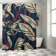 thumbnail image 1 of Orinice Bathroom Shower Curtain ﻿Tropical Plants Seamless Pattern Bird Paradise Bathtub 12 Hooks Solid Microfiber Fabric Water Repellent Treatment Modern Home Bath Room Decorations 36x72, 1 of 7
