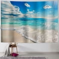 thumbnail image 1 of Orinice Beach Scene Tapestry Wall Hanging Unique Style Graphic Tapestries Home Wall Decor Art for Living Room Bedroom Apartment Farmhouse Dorm 60x50inch, 1 of 6