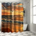 thumbnail image 1 of Orinice Beach Shower Curtain,Seagull Seaside Shower Curtain Gifts for Bathroom, Waterproof Fabric Shower Curtain Set, Sunset Ocean Waves Bathroom Decoration with  36x72, 1 of 7