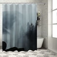 thumbnail image 1 of Orinice Bear Forest Fog Bathroom Decor Set with Hooks, Luxurious Graphic Print Polyester Fabric Shower Curtain Set, Waterproof and Easy to Install 60x72, 1 of 7