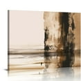 thumbnail image 1 of Orinice  Beige Abstract Wall Art Painting  Neutral Canvas Wall Art Prints Black Beige Modern Wall Decor Minimalist Art Pictures Abstract Modern Artwork for Room Bedroom 24x36 Inch Unframed, 1 of 6