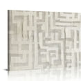 thumbnail image 1 of Orinice Beige And Grey Abstract Wall Art Mid Century Prints Grey Modern Boho Picture Abstract Shapes Artwork Boho Wall Canvas Beige Abstract Painting Abstract Shapes Illustrations  20x16in, 1 of 6
