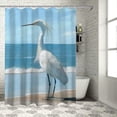 thumbnail image 1 of Orinice Bird Beach Ocean Bathroom Decor Set with Hooks 100% Polyester Luxury Shower Curtain Home Bathtubs Decorative Bathroom Curtain Decoration Set 36x72, 1 of 7