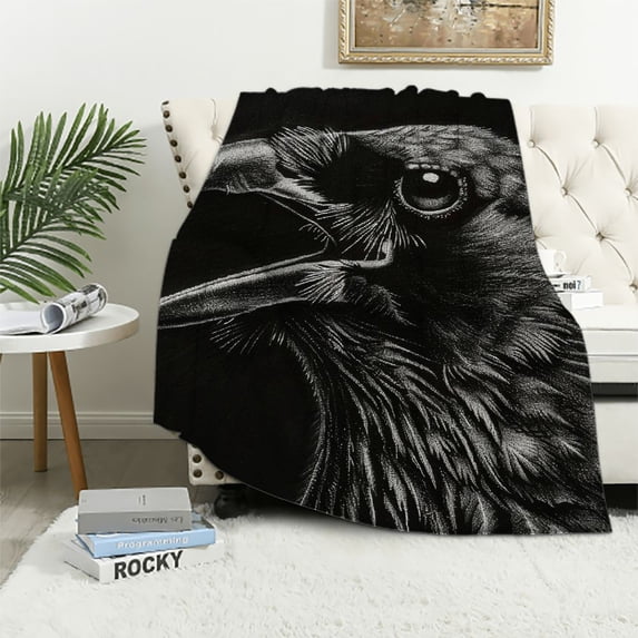 Orinice Bird Theme Warm Lightweight Soft Fleece Blanket for All Seasons - Throw Blanket for Living Rooms Sofa Decor Cow Gifts - Super Soft Blanket for Bed - Multiple Sizes Available 60x80in