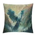 thumbnail image 1 of Orinice Bird Wings Mountains Graphic Decorative Cushion Throw Pillow Cover for Home Couch Living Room Bed Sofa - Short Plush 1PC 18x18in, 1 of 5