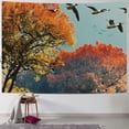 thumbnail image 1 of Orinice Birds Forest Autumn Colors Tapestry Wall Hanging Unique Style for Home Decor Art Living Room Bedroom 40x60inch, 1 of 6
