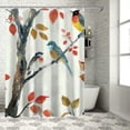 thumbnail image 1 of Orinice  Birds Rustic Print Shower Curtain for Bathroom 72x72 Inch Watercolor Spring Tree Branch Cute Lovely Classy Twig Oil Painting Herbs Decor Fabric Polyester Waterproof 36x72, 1 of 7