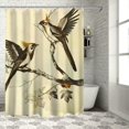 thumbnail image 1 of Orinice Birds Tree Branch Leaves Bathroom Decor Set, Colorful Luxurious Print Polyester Fabric Fashion Shower Curtain with Hooks, Waterproof Home Bathtubs Decoration 60x72, 1 of 7