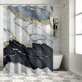thumbnail image 1 of Orinice Black Bohemian Flower Shower Curtain Medieval Flowers Plants Modern Elegant Aesthetics Shower Curtain Bathroom Decoration Waterproof Polyester with Hooks, 36x72, 1 of 7