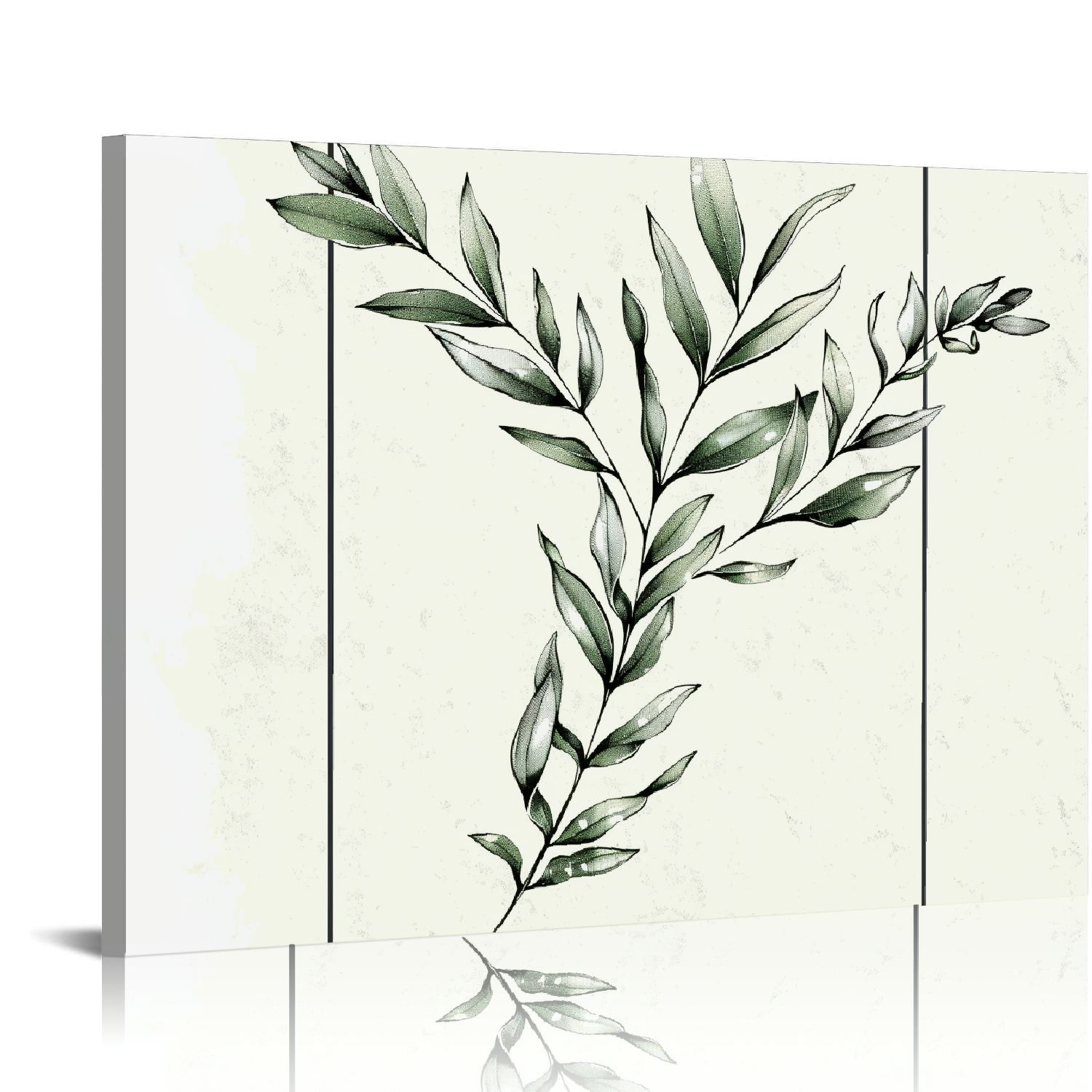 Orinice Black and White Plant Pictures Minimalist Line Painting Modern ...