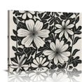thumbnail image 1 of Orinice  Boho Black Abstract Flowers Wall Art Poster Prints  Botanical Wall Art, Vintage Botanical Artwork Prints Posters Wall Decor, Bohemian Floral Prints for Home Living 16x12in, 1 of 6