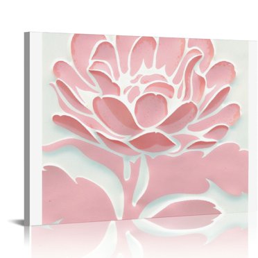 Midcentury Modern Wall Art, Navy Blue Bedroom Print, Flowers Bouquet