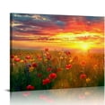 thumbnail image 1 of Orinice Bright New Day Field of Poppies At Sunrise Landscape Photo Photograph Beach Sunset Palm Pictures Ocean Scenic Tropical Nature Photography Paradise Cool Wall Decor Art Print Poster, 1 of 6