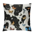 thumbnail image 1 of Orinice Butterflies Graphic Decorative Throw Pillow Cover for Home Couch Living Room Bed Sofa - Short Plush Material - 1PC 22x22in, 1 of 5