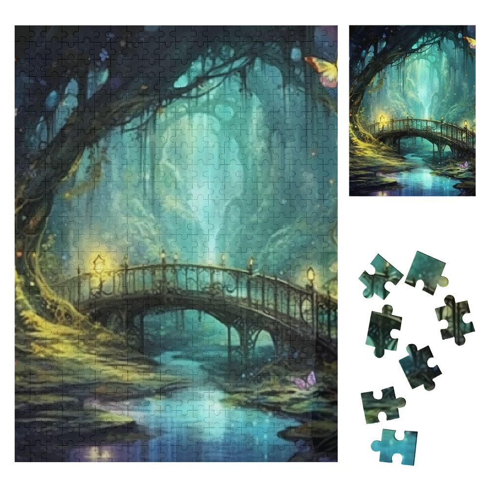 Orinice Butterflies Wooden Jigsaw Puzzle Vertical Style Puzzle for ...