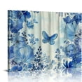 thumbnail image 1 of Orinice Butterfly Flowers Fine Art Aesthetic Poster Print Wall Painting for Classroom Kitchen Office Farmhouse Bathroom Decor 16x12in, 1 of 6