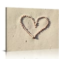 thumbnail image 1 of Orinice  Canvas Wall Art Beach Picture: Artwork of Chairs &amp; Sand Dune Painting Print Coastal Wall Artwork for Kitchen  20x16in, 1 of 6