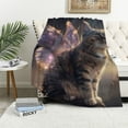 thumbnail image 1 of Orinice Cat Blanket Soft Fluffy Plush Bed Blankets Sofa Blanket, Flannel Blankets for Settees/Chairs/Bed - Lightweight, Warm, Cozy and Durable  40x50in, 1 of 6