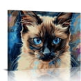 thumbnail image 1 of Orinice  Cat Canvas Print Himalayan Persian Cat Hanging Wall Art Funny Pet Oil Painting Home Decor Poster Print 20''X16'' 16x12in, 1 of 6