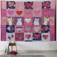 thumbnail image 1 of Orinice Cat Hearts Tapestry Wall Hanging Unique Style Graphic Tapestries for Home Wall Decor Art Living Room Bedroom Apartment Farmhouse Dorm 40x60inch, 1 of 6