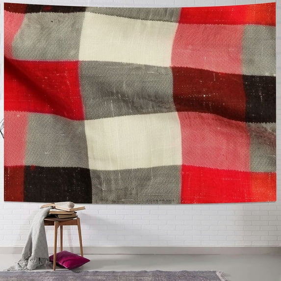 Orinice Checkered Pattern Tapestry Wall Hanging Unique Style for Home Decor - Graphic Art for Living Room, Bedroom, Apartment, Farmhouse, Dorm 40x30inch