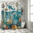thumbnail image 1 of Orinice Cinbloo Fun Octopus Shower Curtain Funny Cute Kids Bubble Bathroom Curtain Set Vintage Plaid Modern Shower Curtain Fabric Bathroom Accessories Decoration 69x72, 1 of 7