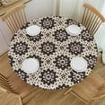 thumbnail image 1 of Orinice Circles Round Table Cover Stain Resistant Washable Indoor Outdoor Tablecloth Kitchen Dining Wedding Parties Waterproof 100% Polyester Fiber 42-46, 1 of 8