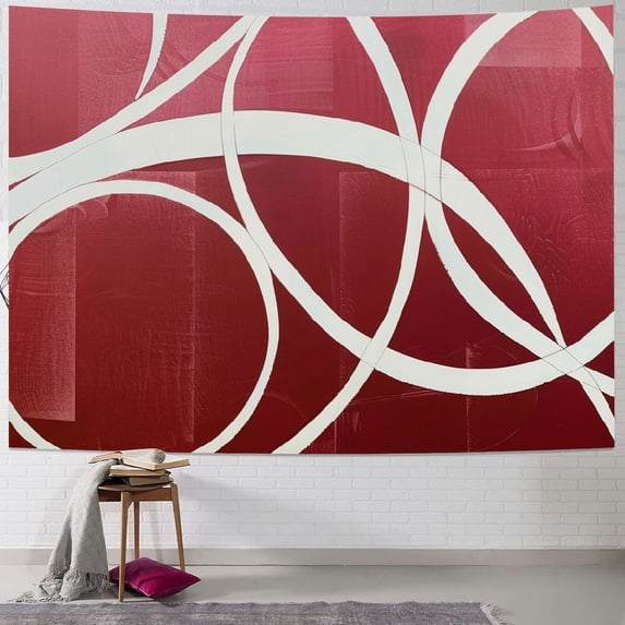Orinice Circles Tapestry Wall Hanging Unique Style Graphic Tapestries Home Wall Decor Art for Living Room Bedroom Apartment Farmhouse Dorm 40x60inch