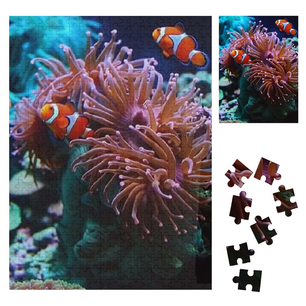 Orinice Clown Fish Wooden Jigsaw Puzzle Vertical Challenging Difficult ...