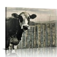 thumbnail image 1 of Orinice  Collection BW Country Cows on Wood Poster Print by JB Hyler  16x12in, 1 of 6