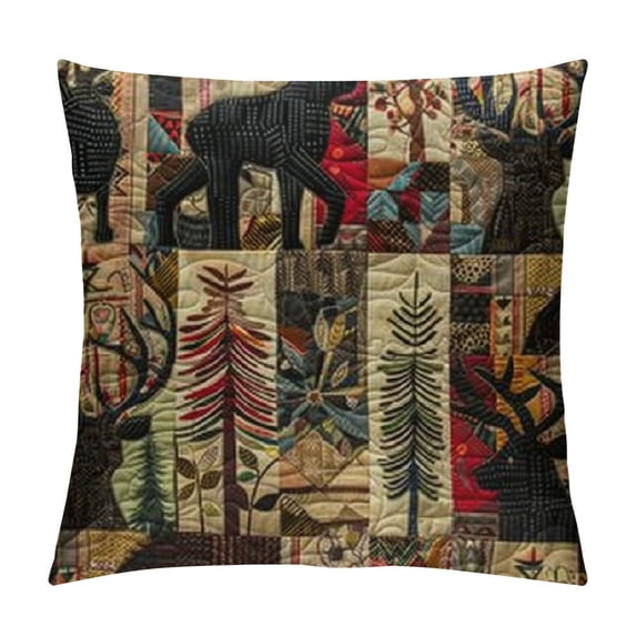 Orinice Colorful Patterns Graphic Decorative Throw Pillow Cover for Home Couch Living Room Bed Sofa - Soft and Durable - Short Plush - 1PC 24x24in