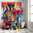 thumbnail image 1 of Orinice Colorful Splash Bathroom Decor Set, Multi-Size Luxurious Graphic Print Polyester Fabric Modern Shower Curtain with Hooks, Chic and Elegant Washable Curtain 69x72, 1 of 7