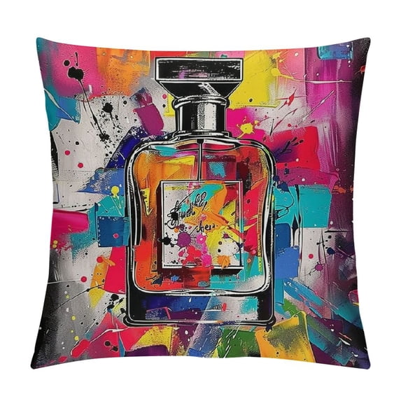 Orinice Colorful Splash Graphic Decorative Cushion Throw Pillow Cover for Home Couch Living Room Bed Sofa - Aesthetic Decorative 1PC 12x12in