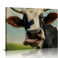 thumbnail image 1 of Orinice Cow Fine Art Aesthetic Poster and Print Wall Painting for Classroom Kitchen Office Farmhouse Bathroom Room Decor Pictures Wall Art Painting Canvas Prints Wall Art Canvas Living Room Bedroom, 1 of 6