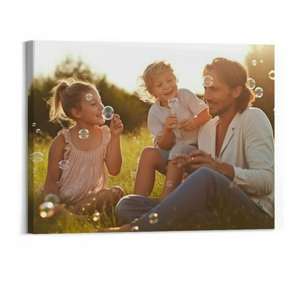 Orinice Custom Wall Canvas Prints With Your Photos Art Print Mini Canvas Photos Posters With Framed (20x16inch) 20x16in