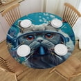 thumbnail image 1 of Orinice Cute Cat Round Table Cover Stain Resistant Washable Indoor Outdoor Tablecloth Kitchen Dining Wedding Parties 100% Polyester Mother's Day 31-35, 1 of 8