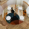 thumbnail image 1 of Orinice Cute Cat Round Table Cover Stain Resistant Washable Indoor Outdoor Tablecloth Kitchen Dining Wedding Parties Elastic Edge 100% Polyester Fiber 46-50, 1 of 8