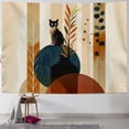 thumbnail image 1 of Orinice Cute Cat Tapestry Wall Hanging Unique Style Graphic Tapestries Home Wall Decor Art for Living Room Bedroom Apartment Farmhouse Dorm 50x40inch, 1 of 6
