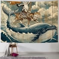 thumbnail image 1 of Orinice Cute Cat Tapestry Wall Hanging Unique Style for Home Decor - Graphic Tapestries for Living Room Bedroom Apartment Farmhouse Dorm 60x50inch, 1 of 6