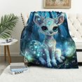 thumbnail image 1 of Orinice Cute Deer Blanket Super Soft Comfortable Warm Anti-Pilling Blanket Suitable for All Seasons Bed Linen Sofa and Plush Decoration Travel Camping Blanket 60x80in, 1 of 6