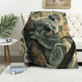 thumbnail image 1 of Orinice Cute Koala Blanket,Anime  Throw Blankets,Soft Warm Lightweight Cozy Plush Koala Throws for Bedroom Sofa Home Decor Gifts for Women Lovers Kids Girls  40x50in, 1 of 6