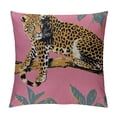 thumbnail image 1 of Orinice Decorative Throw Pillow Cushion Covers for Couch Pattern Different Cheetah Wild Striped Leopards Animal On Chic Animals Wildlife with Pink Textures Linen Sofa Pillows Case, 1 of 5