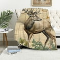thumbnail image 1 of Orinice Deer Antlers Bird Warm Lightweight Blanket Soft Fleece Blankets for All Seasons - Perfect Decorative Gift for Living Rooms, Sofas, and Offices - Multiple Sizes Available 40x50in, 1 of 6
