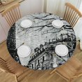 thumbnail image 1 of Orinice Detailed Drawing Modern European Ink Painting Round Table Cover Stain Resistant Washable Perfect for Indoor Outdoor Tablecloth Kitchen Dining Wedding Parties 100% Polyester Fiber 31-35, 1 of 8