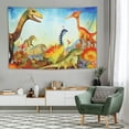 thumbnail image 1 of Orinice  Dinosaur Wall Blanket Tapestries Watercolor Dinosaur Print Tapestry Ancient Animal Theme Wall Hanging for Living Room Soft Polyester Wall Art Hanging, Medium 60x40 inches 60x40in, 1 of 7