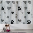 thumbnail image 1 of Orinice Dog Paw Print Hearts Tapestry Wall Hanging Unique Style Graphic Tapestries Home Decor for Living Room Bedroom Apartment Farmhouse Dorm 40x30inch, 1 of 6