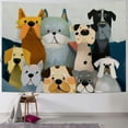 thumbnail image 1 of Orinice Dogs Bed Annabel Kidston Tapestry Wall Hanging Unique Style Graphic Tapestries Home Wall Decor Art for Living Room Bedroom Apartment Farmhouse Dorm 60x50inch, 1 of 6