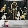 thumbnail image 1 of Orinice Dogs Tapestry Wall Hanging Unique Style Graphic Tapestries Home Decor Art Living Room Bedroom Apartment Farmhouse Dorm 60x50inch, 1 of 6